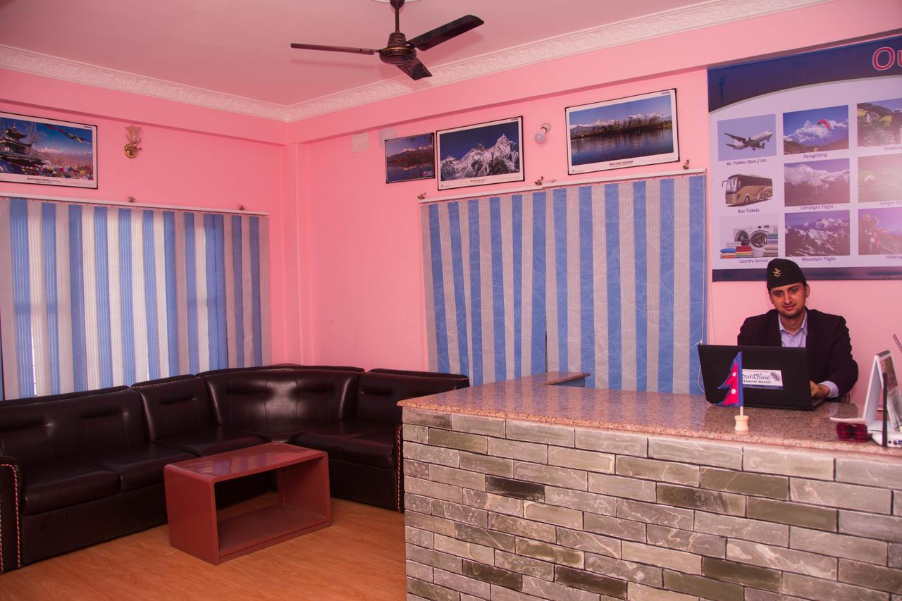 Mount Blue Tourist Hostel - Pokhara Bagian luar foto